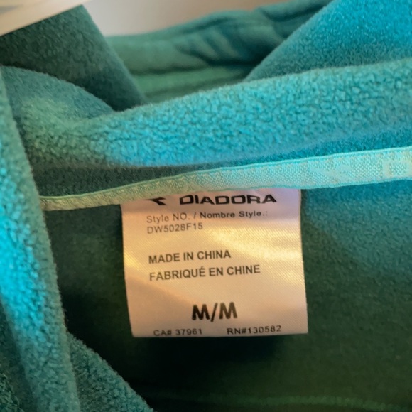 Women’s Diadora Hoodie - Blue - Sz M - Picture 2 of 2